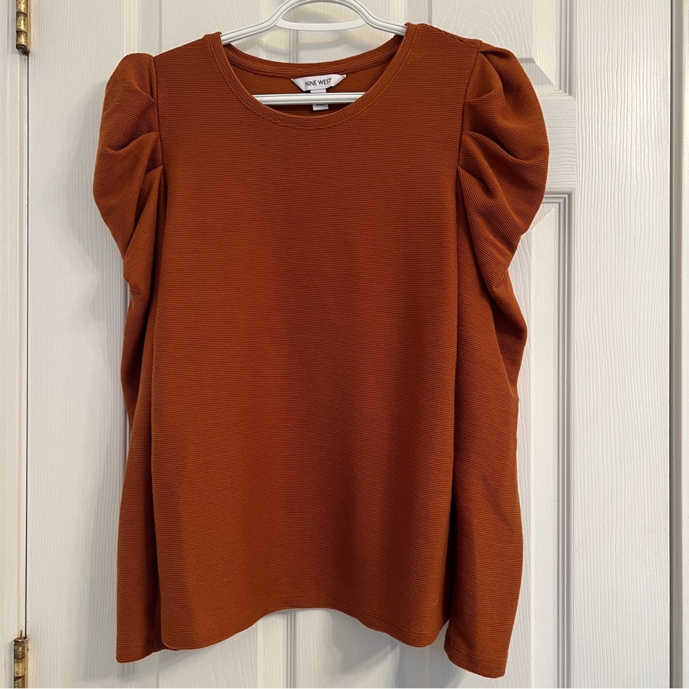 Nine West Ruffle Sleeve Sweater